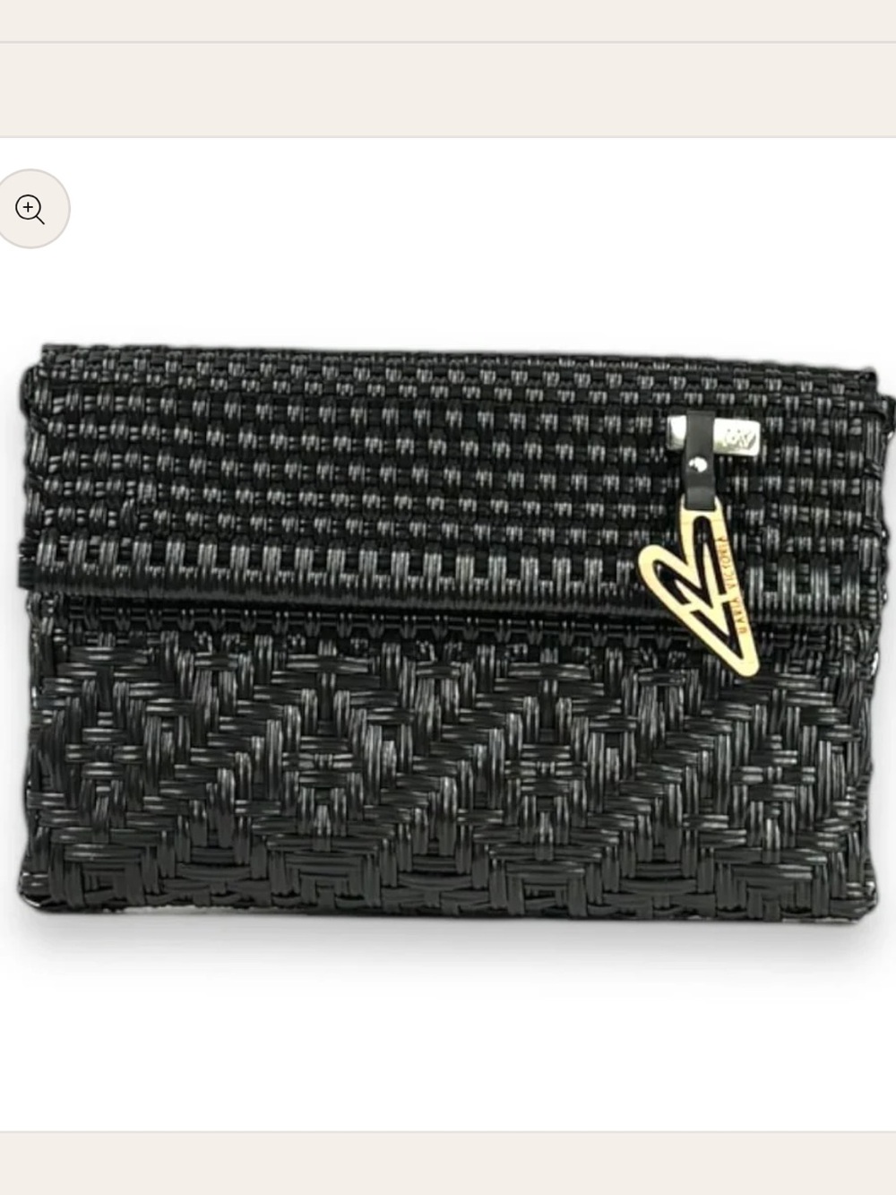 Maria Victoria Black Glow Clutch